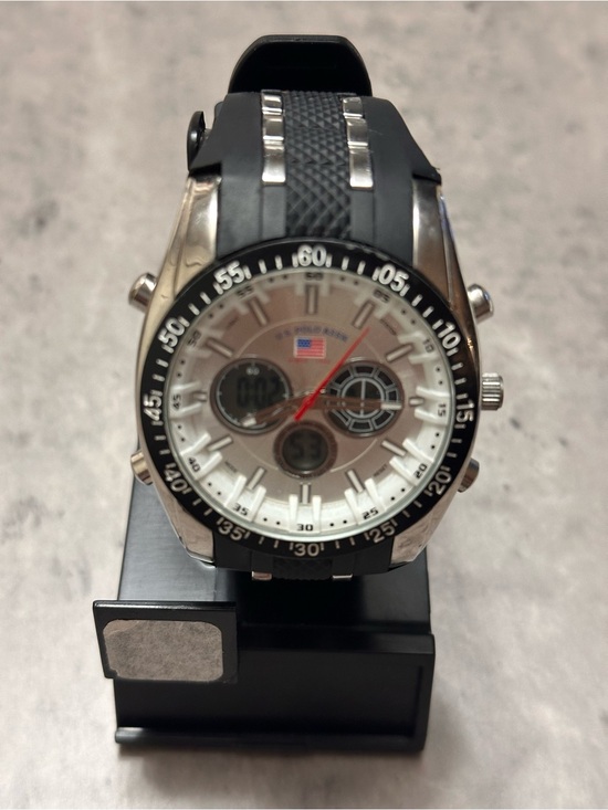U.S. Polo Assn. Other - U.S. Polo Assn. Men's Black and Silver Sport Watch